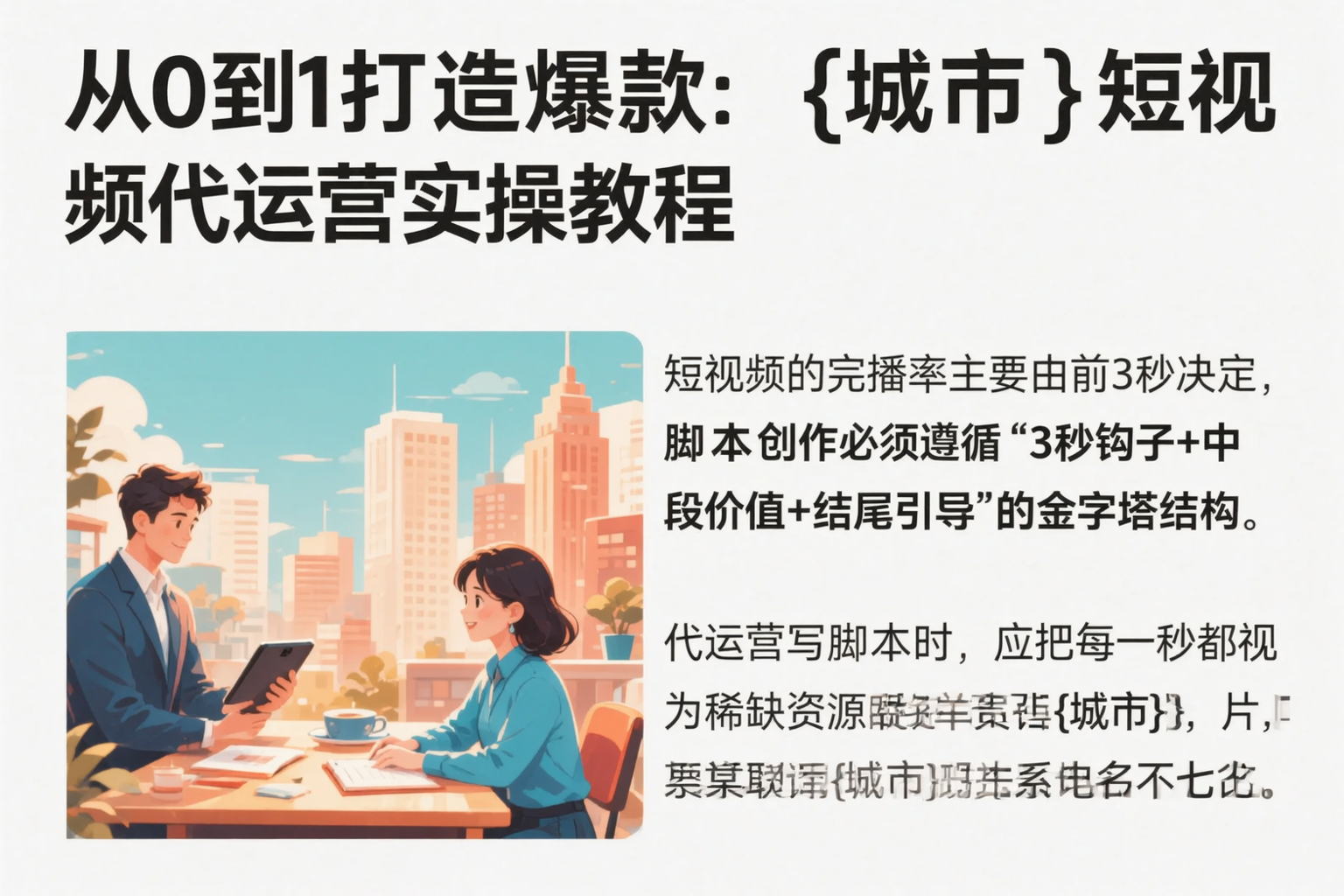 从0到1打造爆款:通化短视频代运营实操教程