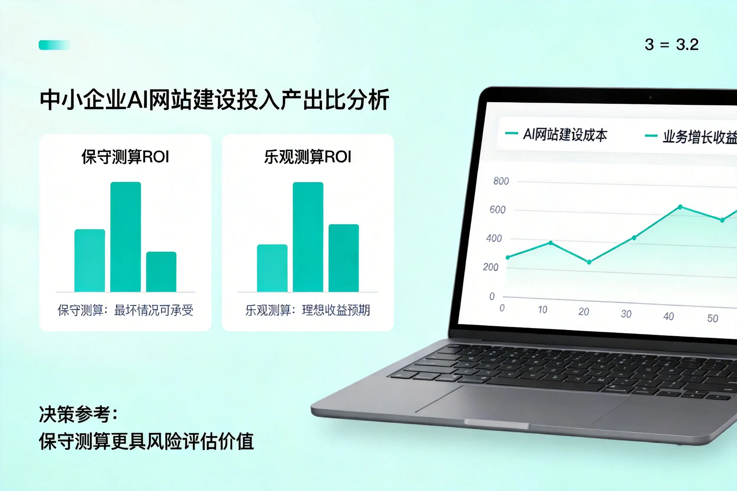 通化中小企业AI网站建设投入产出比怎么算?先看这份分析