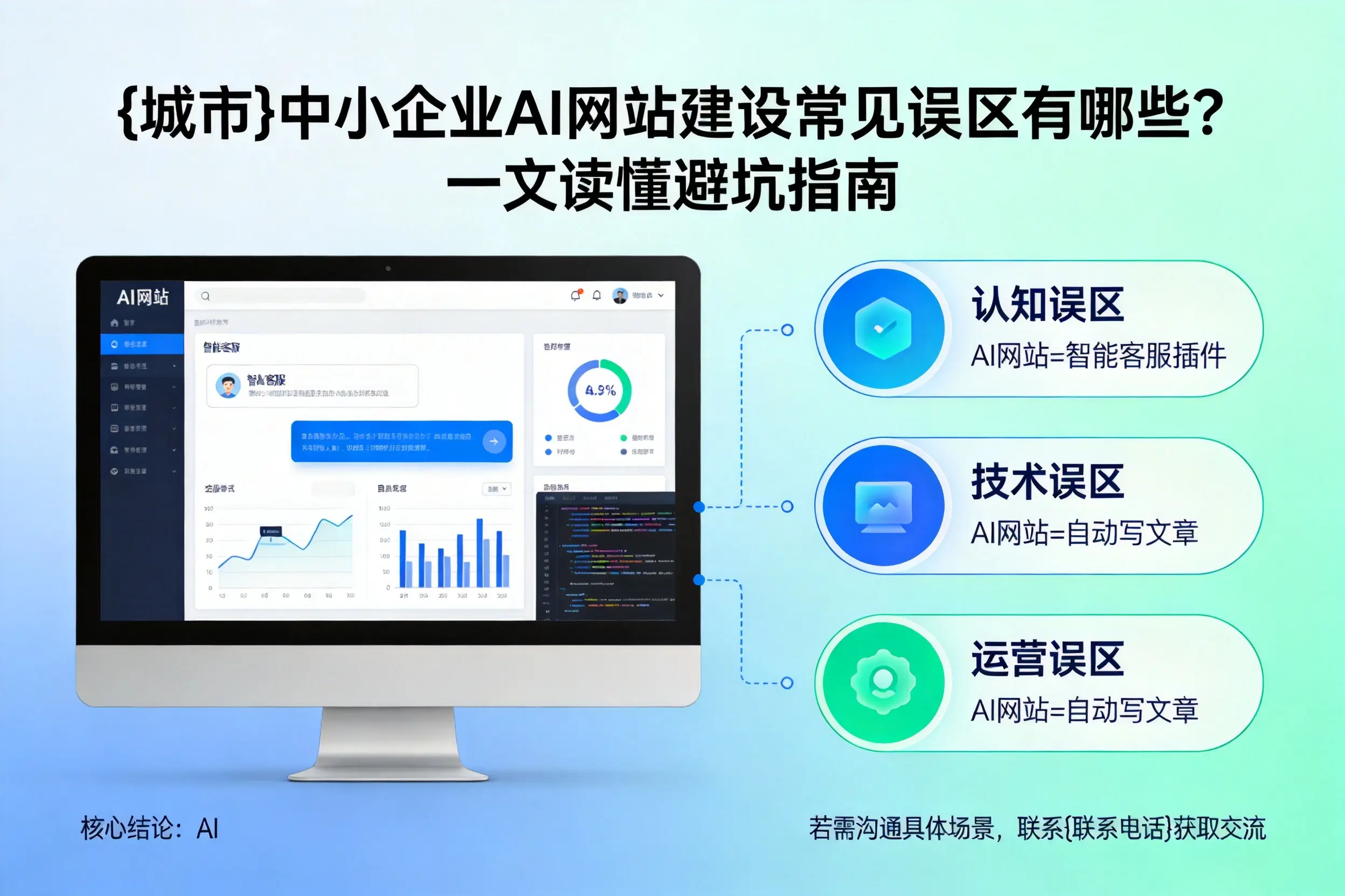 通化中小企业AI网站建设常见误区有哪些？一文读懂避坑指南