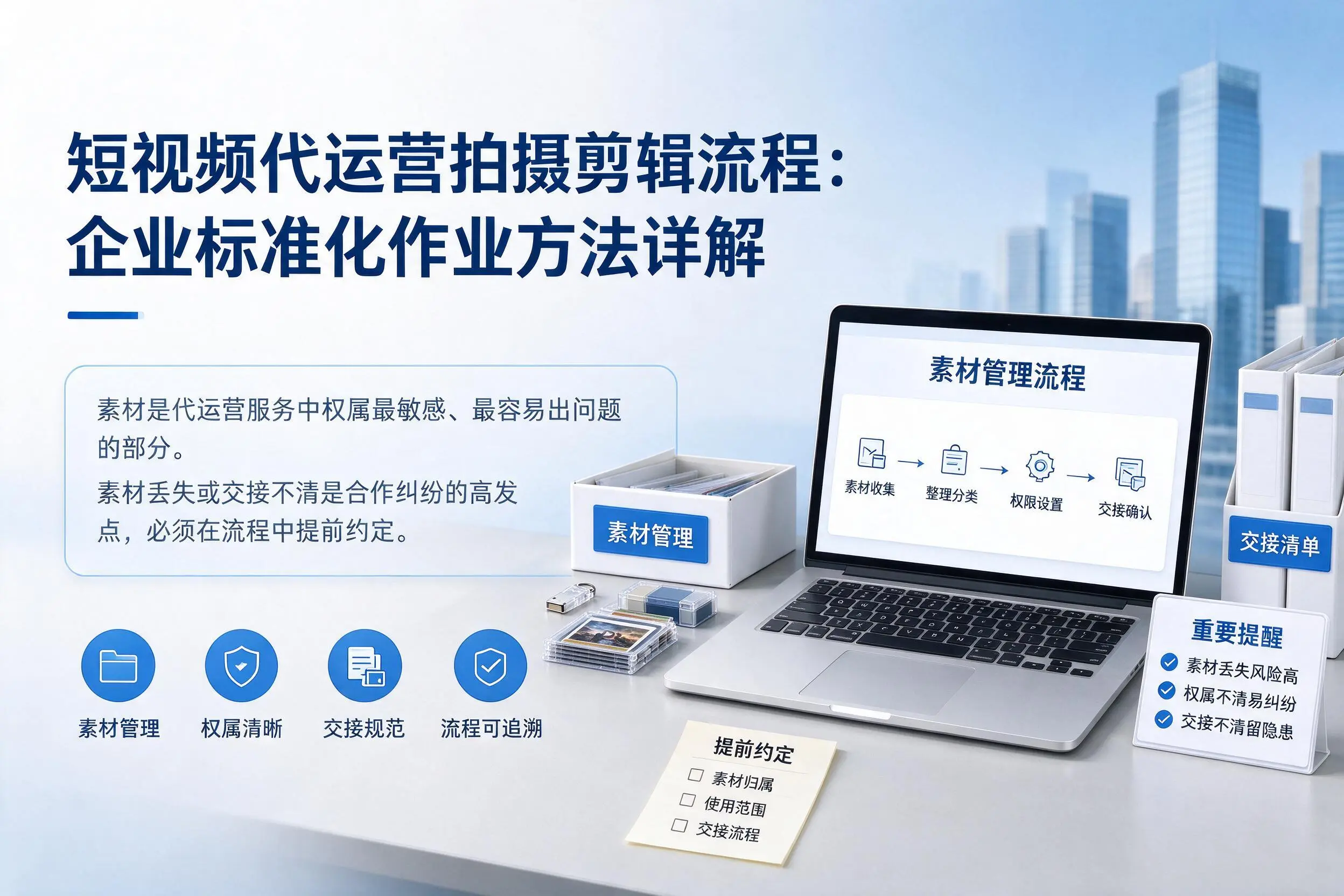 短视频代运营拍摄剪辑流程：通化企业标准化作业方法详解