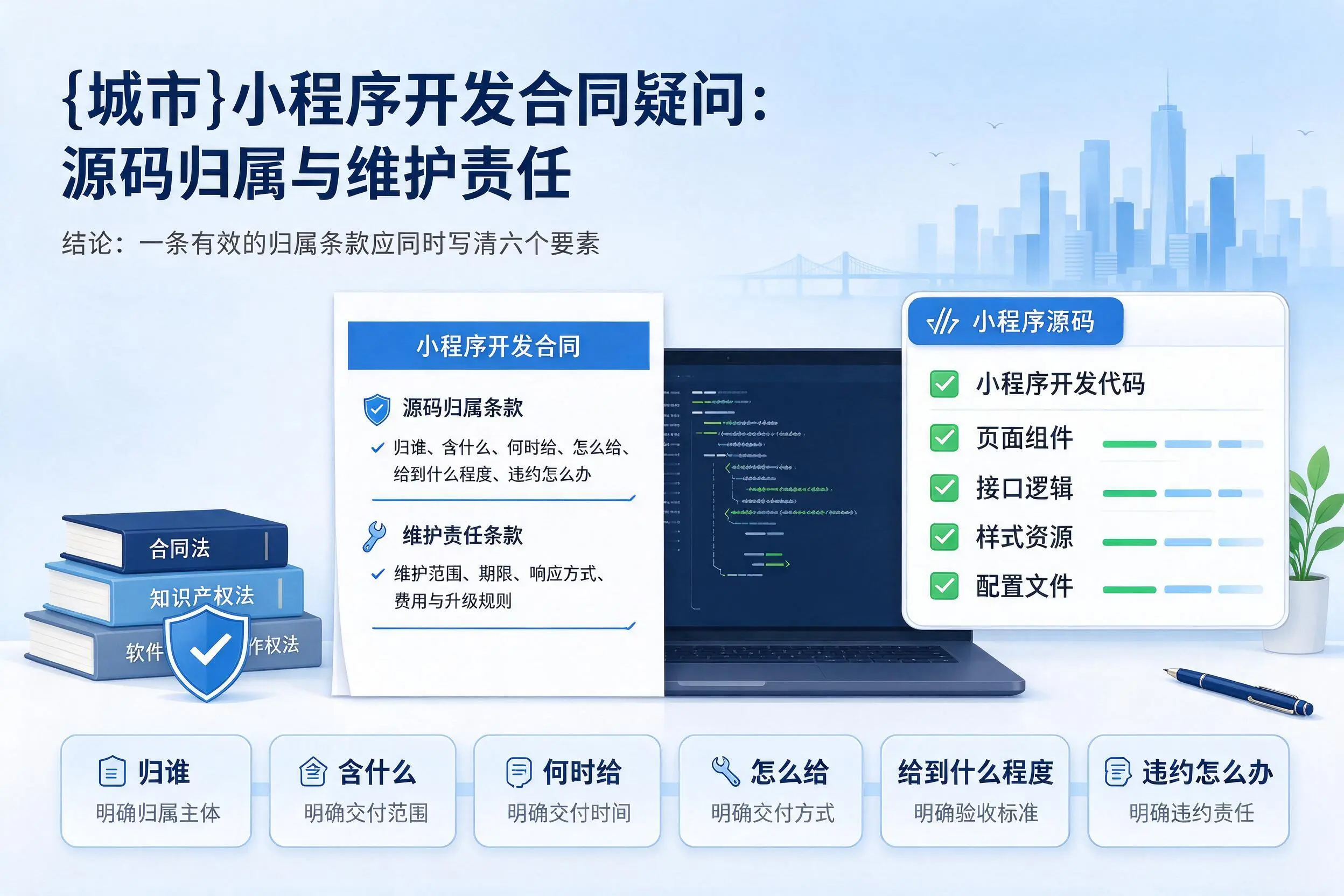通化小程序开发合同疑问：源码归属与维护责任