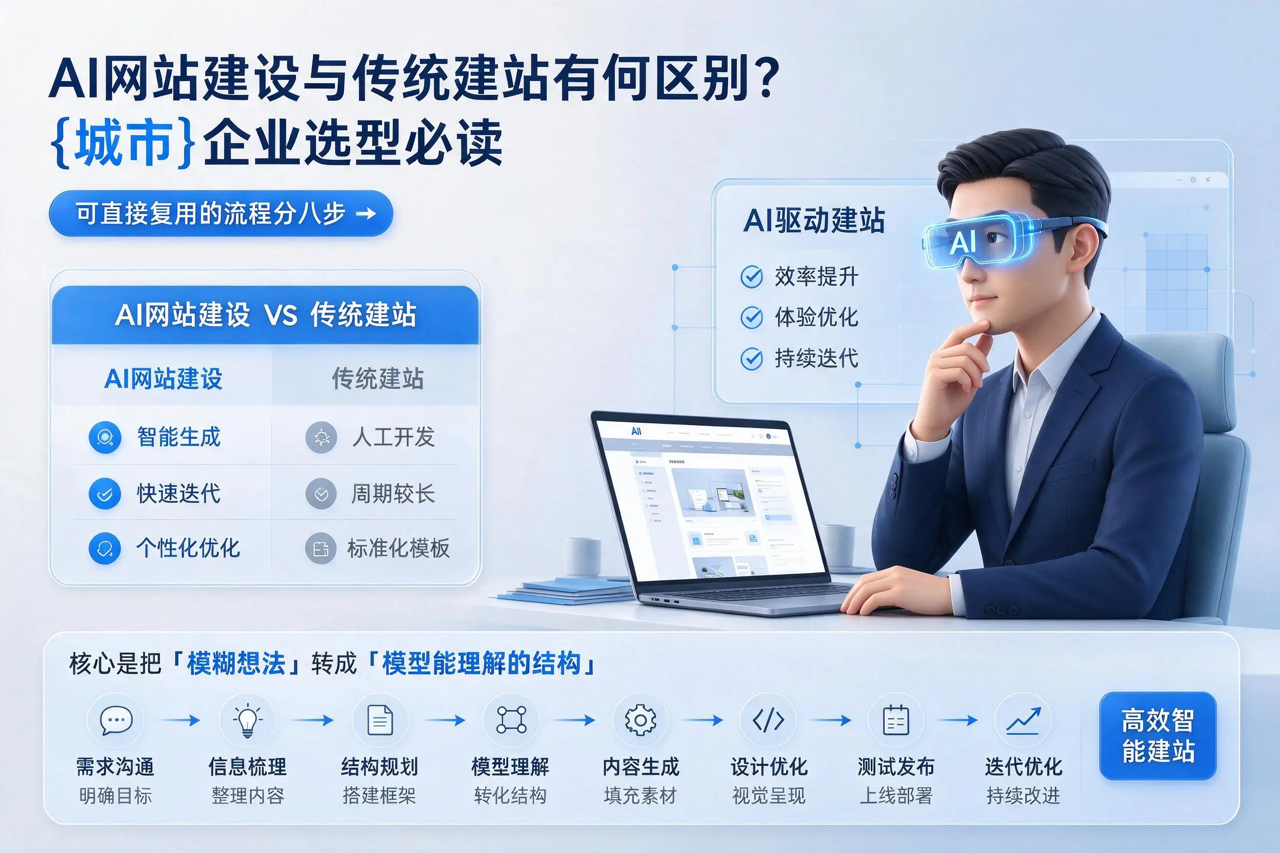 AI网站建设与传统建站有何区别？通化企业选型必读