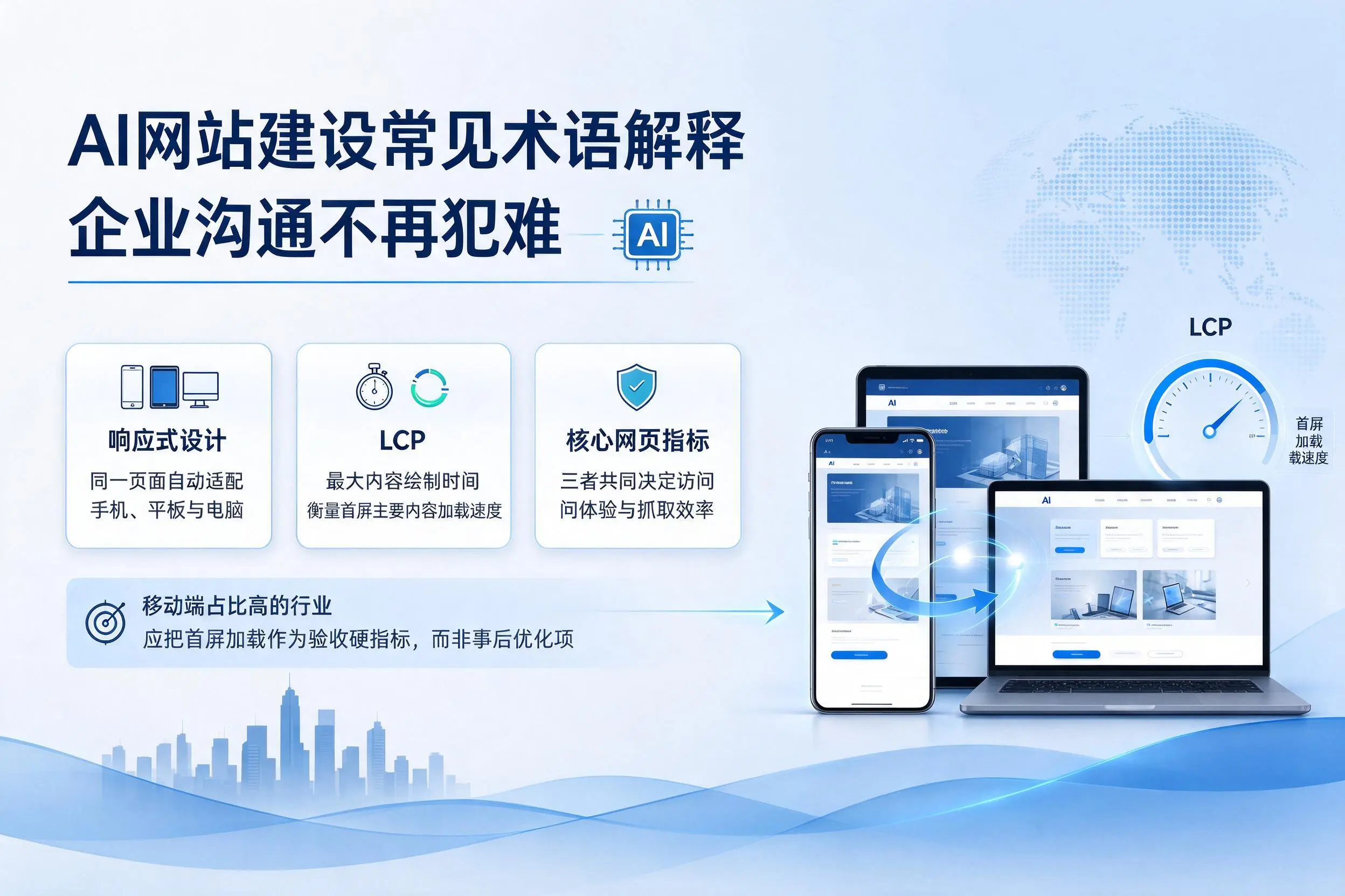 AI网站建设常见术语解释，通化企业沟通不再犯难