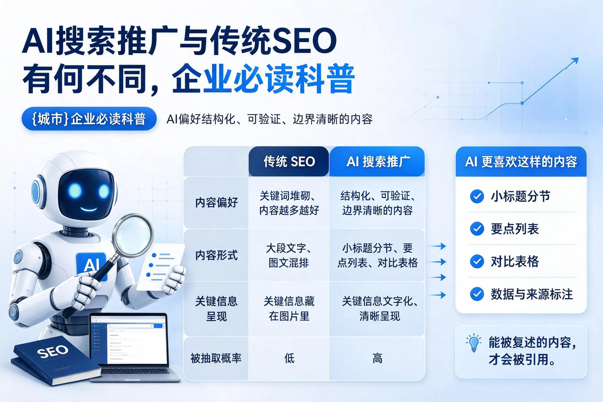 AI搜索推广与传统SEO有何不同,通化企业必读科普